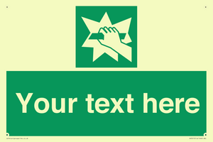 Custom Break Glass Sign